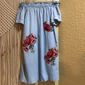 ANA • Off The Shoulder Denim Dress